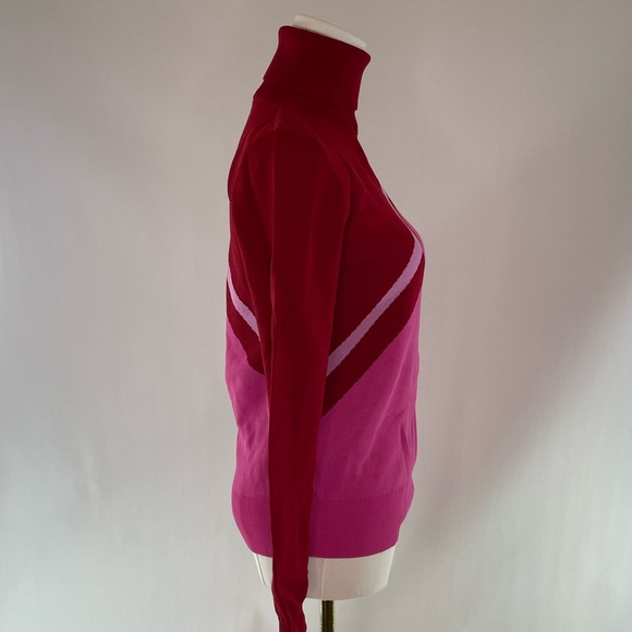 Saunders x RTR Pink Colorblock Sweater, S - Picture 8 of 14